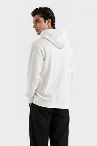 Classic White Fleece Hoodie Ecowears Store