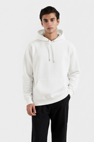 Classic White Fleece Hoodie Ecowears Store