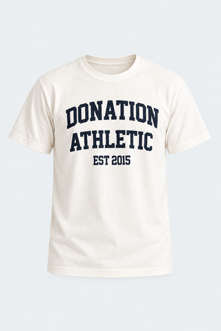 Varsity Legacy Tee Cream Edition – Classic Style for Everyday Wear — front studio view