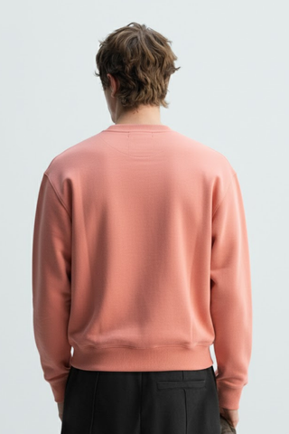 Coral Peach Crewneck Sweatshirt Ecowears Store