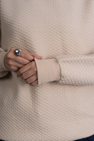 Cream Beige Crewneck Sweatshirt Ecowears Store