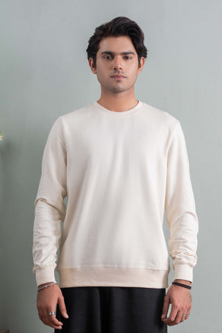 Cream Essential Sweatshirt Ecowears Store