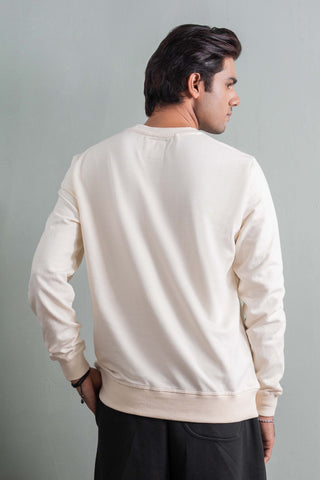 Cream Essential Sweatshirt Ecowears Store