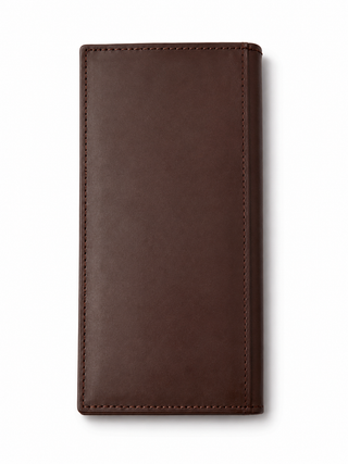 Dark Brown Leather Long Wallet Ecowear Store
