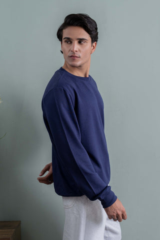 Deep Blue Essential Sweatshirt Ecowears Store