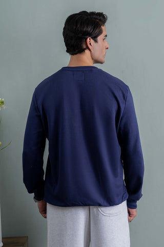 Deep Blue Essential Sweatshirt Ecowears Store
