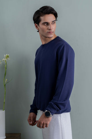 Deep Blue Essential Sweatshirt Ecowears Store