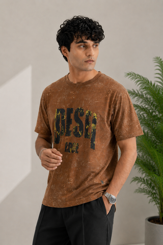 Desert Code Graphic Tee – Brown Ecowears Store