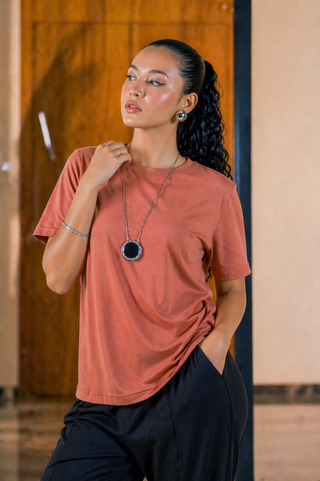 Essential Dusty Pink Tee – Relaxed Fit Ecowears Store