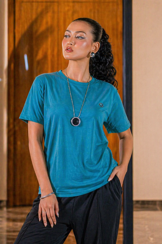 Essential Teal Tee – Relaxed Fit Ecowears Store