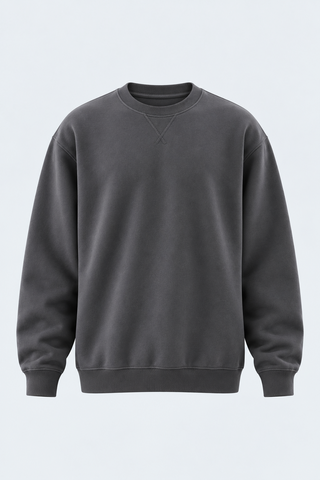 Classic Crewneck Sweatshirt – Charcoal Grey