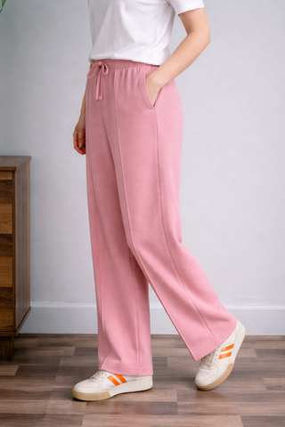 Blush Pink Trouser - Stylish Straight-Leg Design for Every Occasion