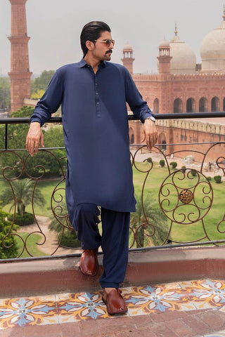 Graceful Navy Blue Shalwar Kameez – Traditional, Comfortable, and Perfect for Every Occasion Ecowears Store