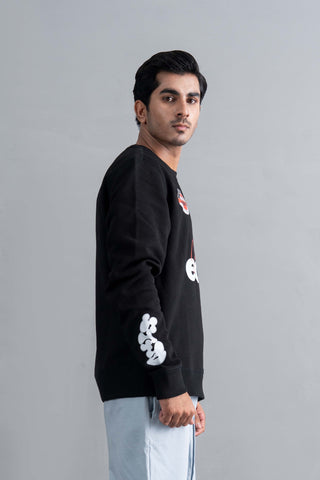 Graphic Black Sweatshirt Ecowears Store