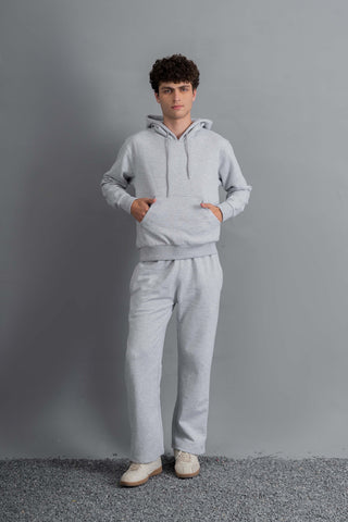 Grey Essential Hoodie Set Ecowears Store