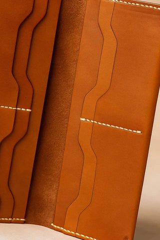 Heritage Saddle Tan Leather Passport Holder Ecowears Store