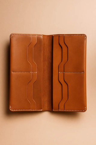 Heritage Saddle Tan Leather Passport Holder Ecowears Store
