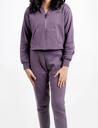 Kappa Purple Zip-Up Tracksuit Set