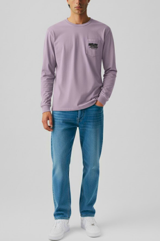 Lavender Long Sleeve Tee Ecowears Store