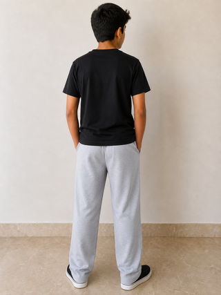 Light Gray Seamed Trousers Ecowearstore
