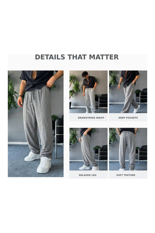 Relaxed-Fit Trouser - Light Grey Ecowears Store