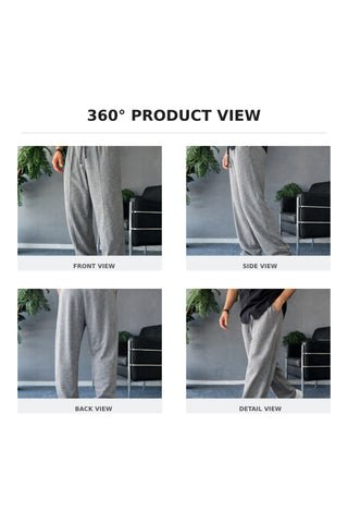 Relaxed-Fit Trouser - Light Grey Ecowears Store