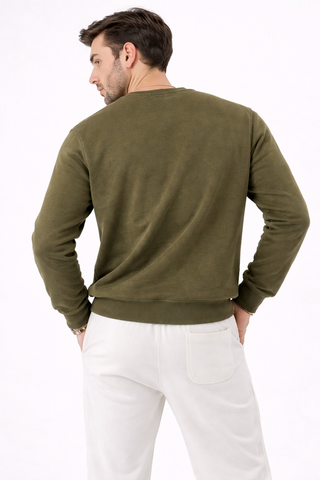 Loyalty Graphic Sweatshirt – Olive Green Ecowears Store