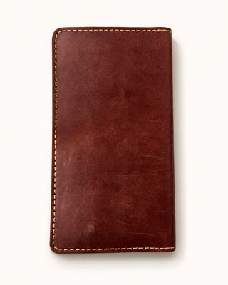 Maroon Leather Long Wallet Ecowear Store