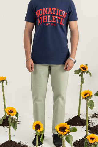 Men's Shadow Leaf Navy Graphic T-Shirt Ecowears.pk