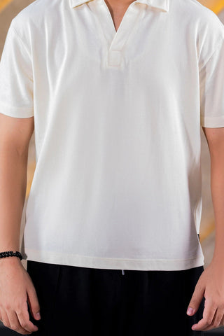 Cremino Light Cream Polo Shirt for Men – Premium Cotton Comfort Ecowears Store