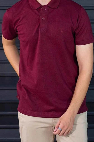 Men's Maroon Polo Shirt - Classic Fit & Soft Cotton Feel for Ultimate Comfort Ecowears Store