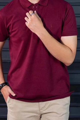 Men's Maroon Polo Shirt - Classic Fit & Soft Cotton Feel for Ultimate Comfort Ecowears Store