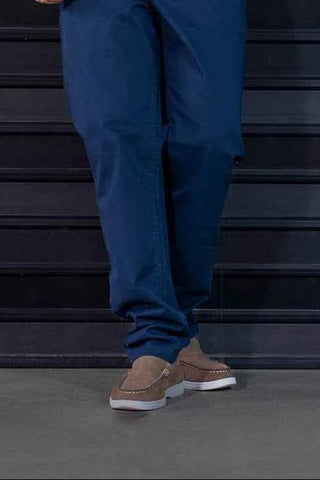 Men's Navy Tapered Pants - Versatile Fit for Casual to Semi-Formal Occasions Ecowears Store