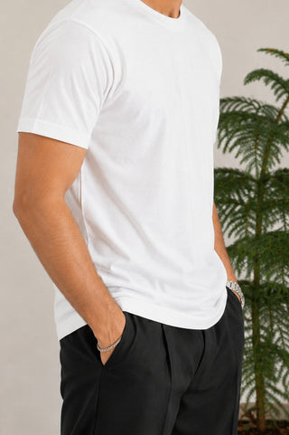 Classic White T-Shirt - Regular Fit for Timeless Style Ecowear Store