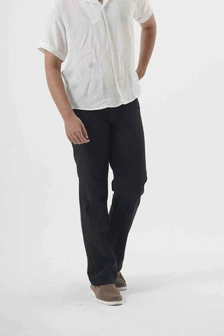 Sleek Black Slim-Fit Pants for Modern Casual Elegance Ecowears.pk