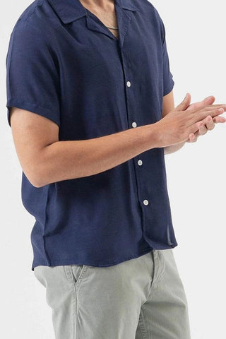 Modern Navy Short Sleeve Shirt for Effortless Style Ecowears.pk