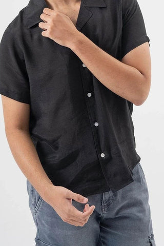 Black Short Sleeve Shirt for Urban Street Style Vibes Ecowears.pk