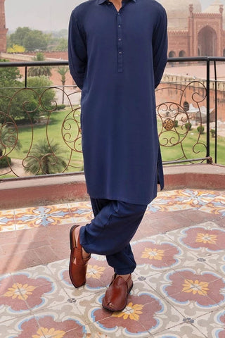 Graceful Navy Blue Shalwar Kameez – Traditional, Comfortable, and Perfect for Every Occasion Ecowears Store