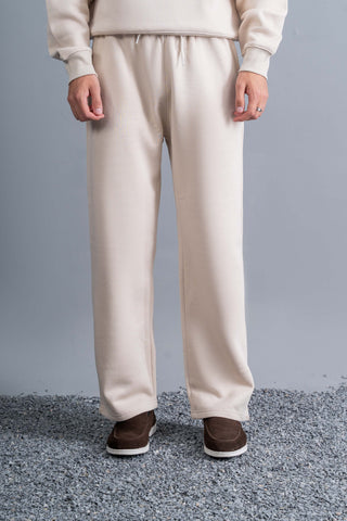 Men's Almond Straight-Fit Fleece Trouser Ecowears.pk Men's Trousers