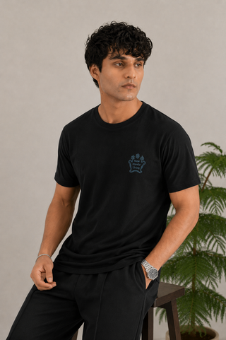 Men's Cotton Brazen T-Shirt with Down-Shoulder Design Ecowears Store