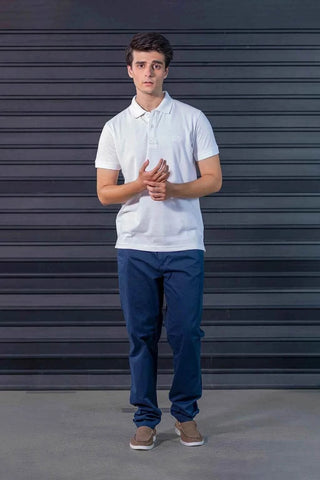 Men's Navy Tapered Pants - Versatile Fit for Casual to Semi-Formal Occasions Ecowears Store