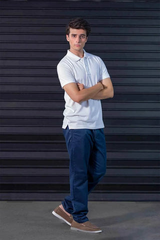 Men's Navy Tapered Pants - Versatile Fit for Casual to Semi-Formal Occasions Ecowears Store