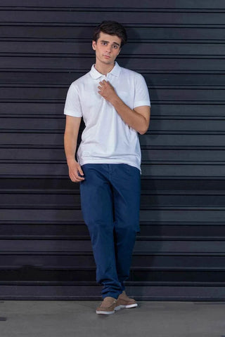 Men's Navy Tapered Pants - Versatile Fit for Casual to Semi-Formal Occasions Ecowears Store