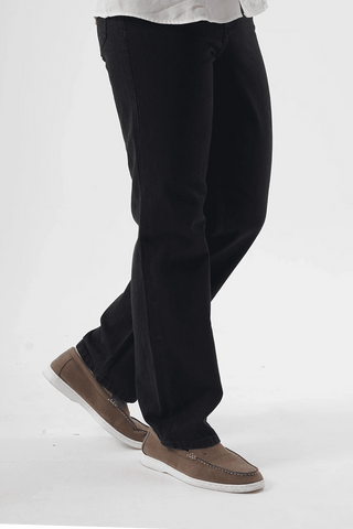 Midnight Black Straight-Leg Jeans – Effortlessly Cool Ecowears Store