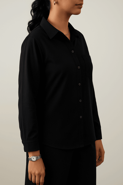 Midnight Muse Co-Ord Set – Classic Black Elegance Redefined - Ecowears.pk