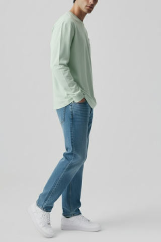 Mint Green Long Sleeve Tee Ecowears Store