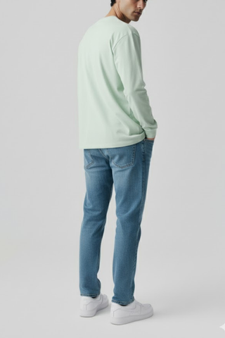 Mint Green Long Sleeve Tee Ecowears Store