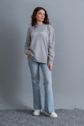 Mist Grey Casual Denim Set Ecowears Store