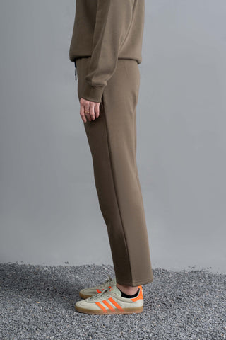 Mocha Straight-Fit Lounge Trouser Ecowears Store