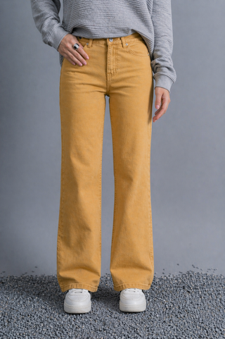 Mustard Straight Fit Everyday Denim Ecowears Store